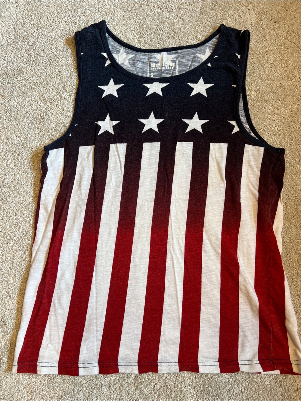 urban pipeline Stars and Stripes Red, White, Blue Tank
